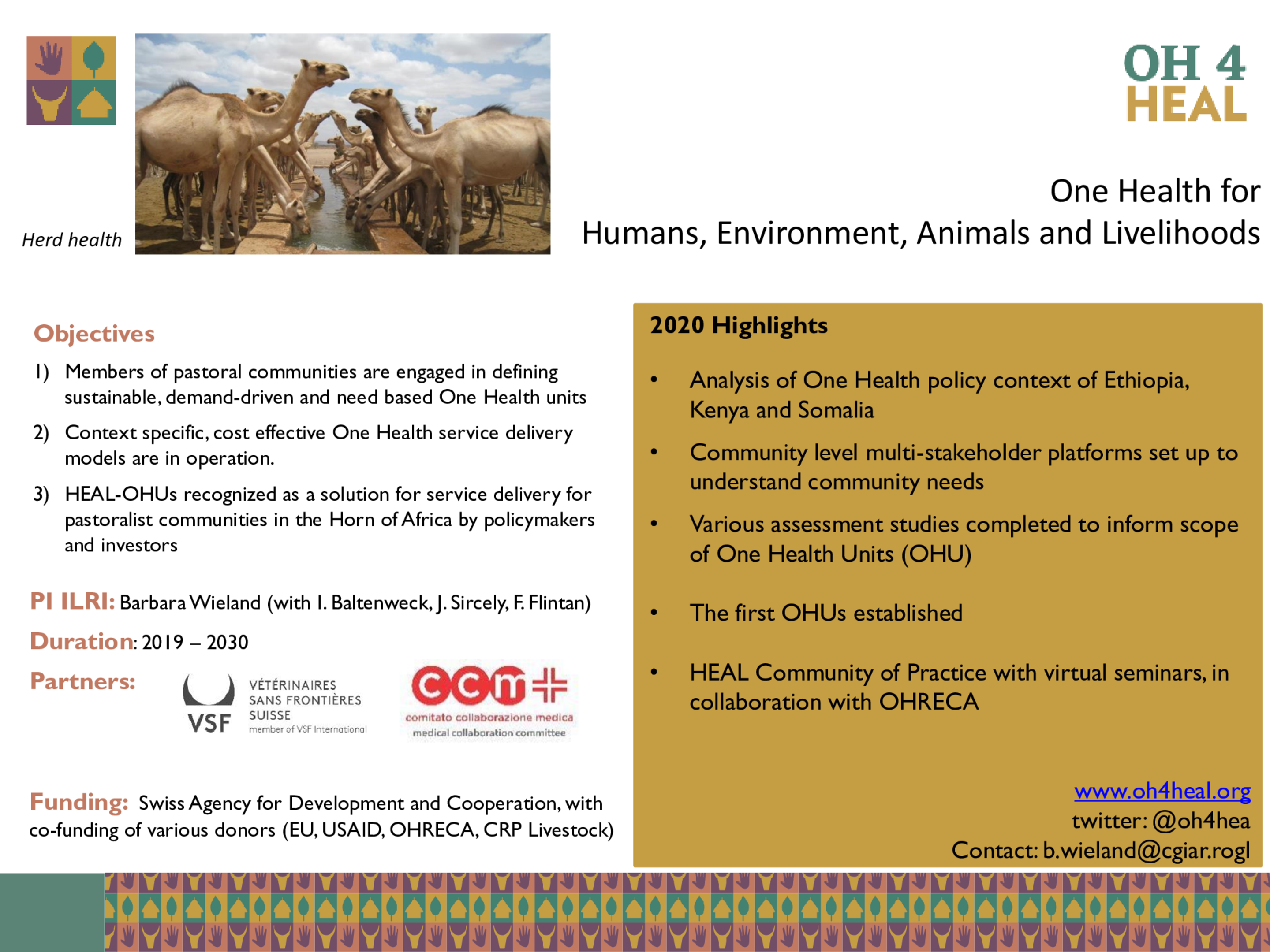 One Health for Humans, Environment, Animals and Livelihoods | ILRI's  Virtual Share Fair