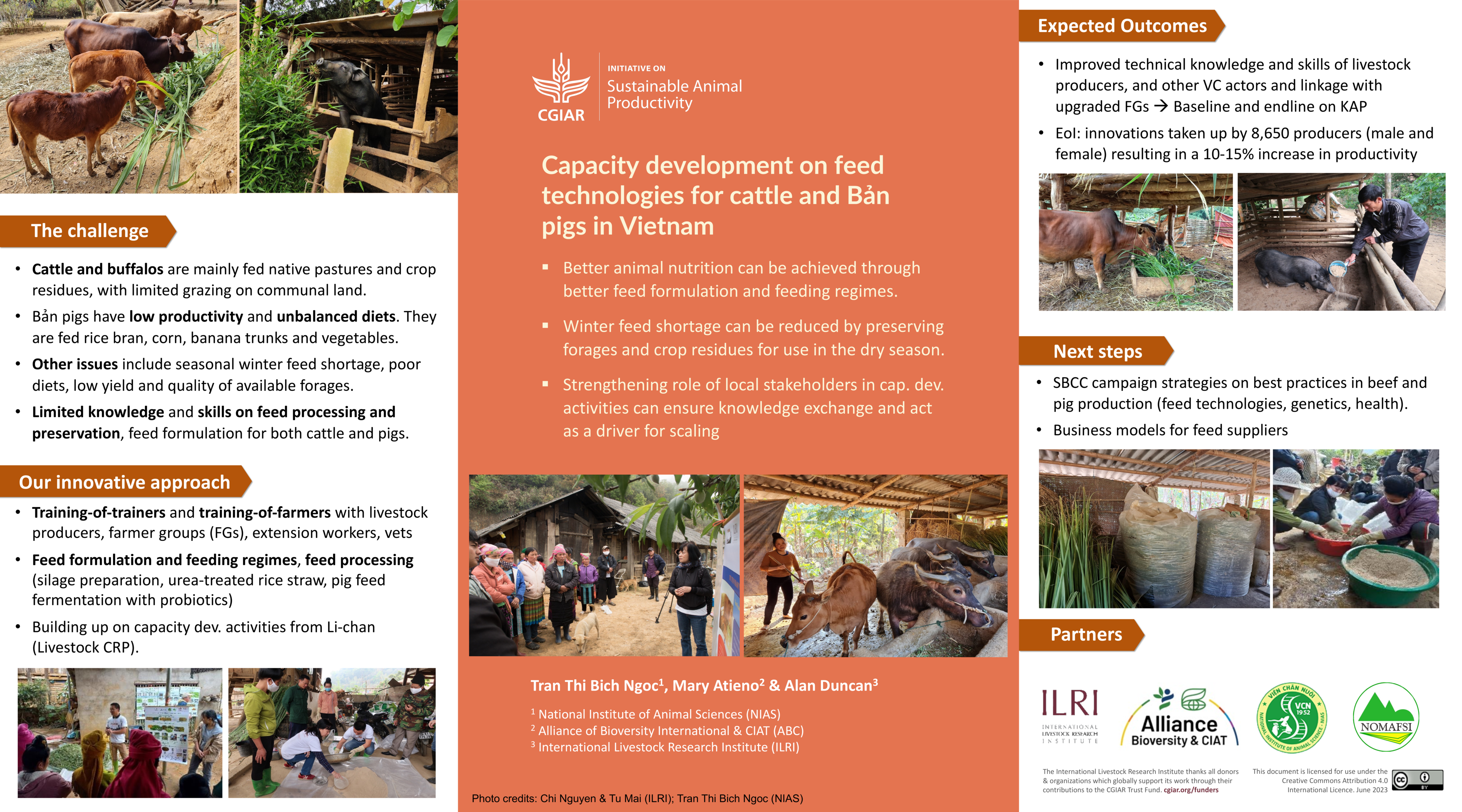 Capacity development on feed technologies for cattle and Bản pigs in Vietnam 
