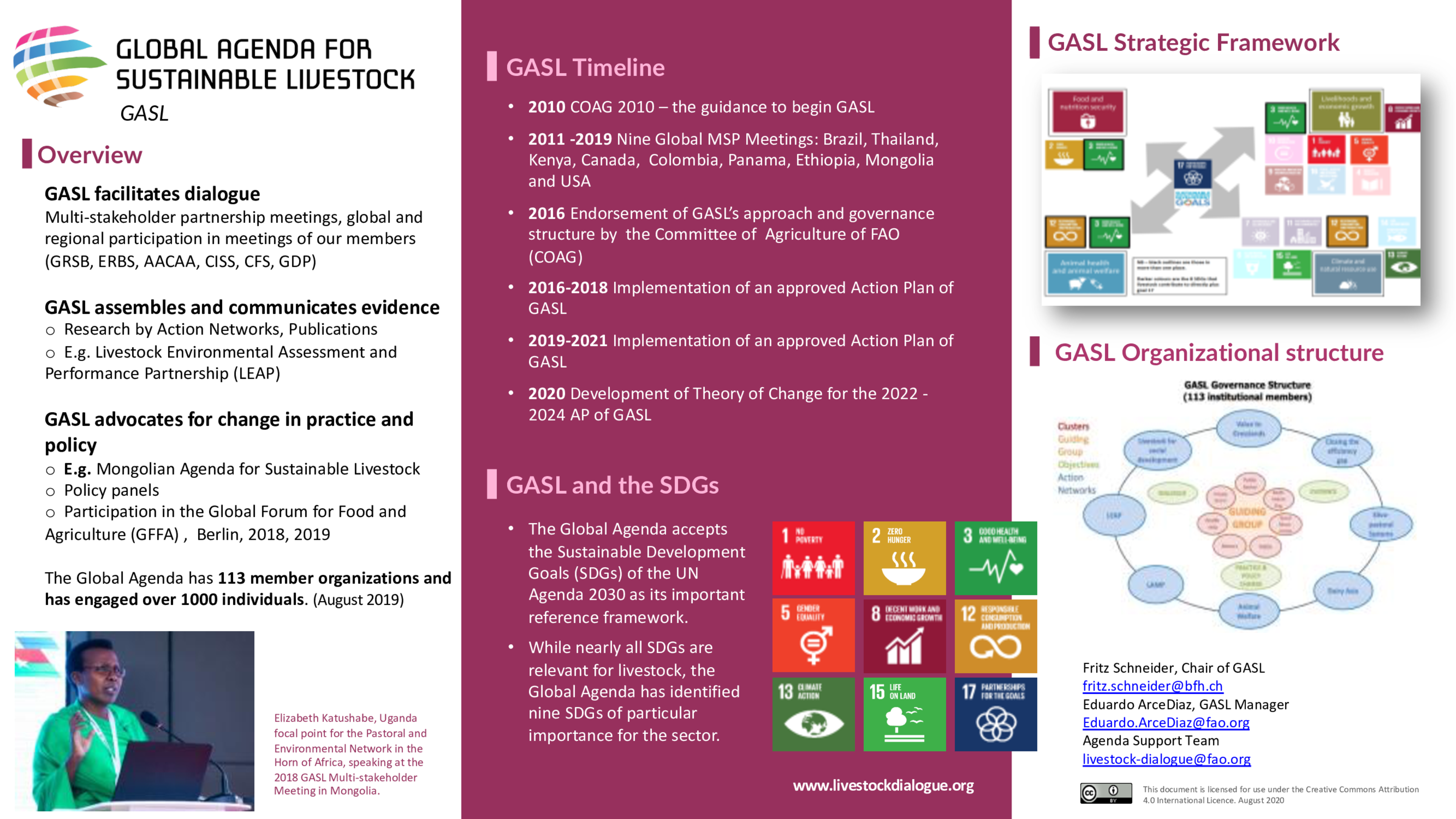Overview of the Global Agenda for Sustainable Livestock