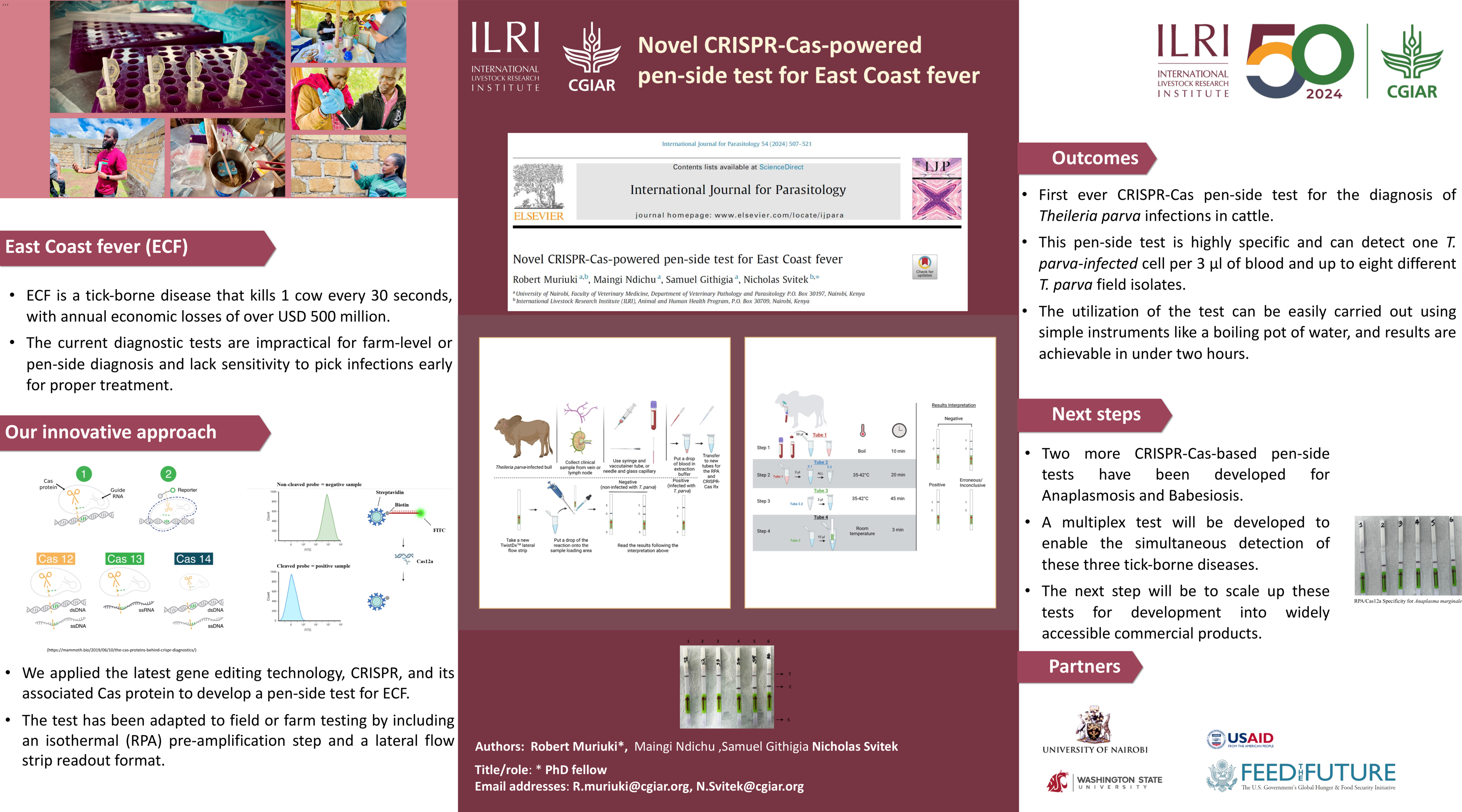 Novel CRISPR-Cas-powered pen-side test for East Coast fever