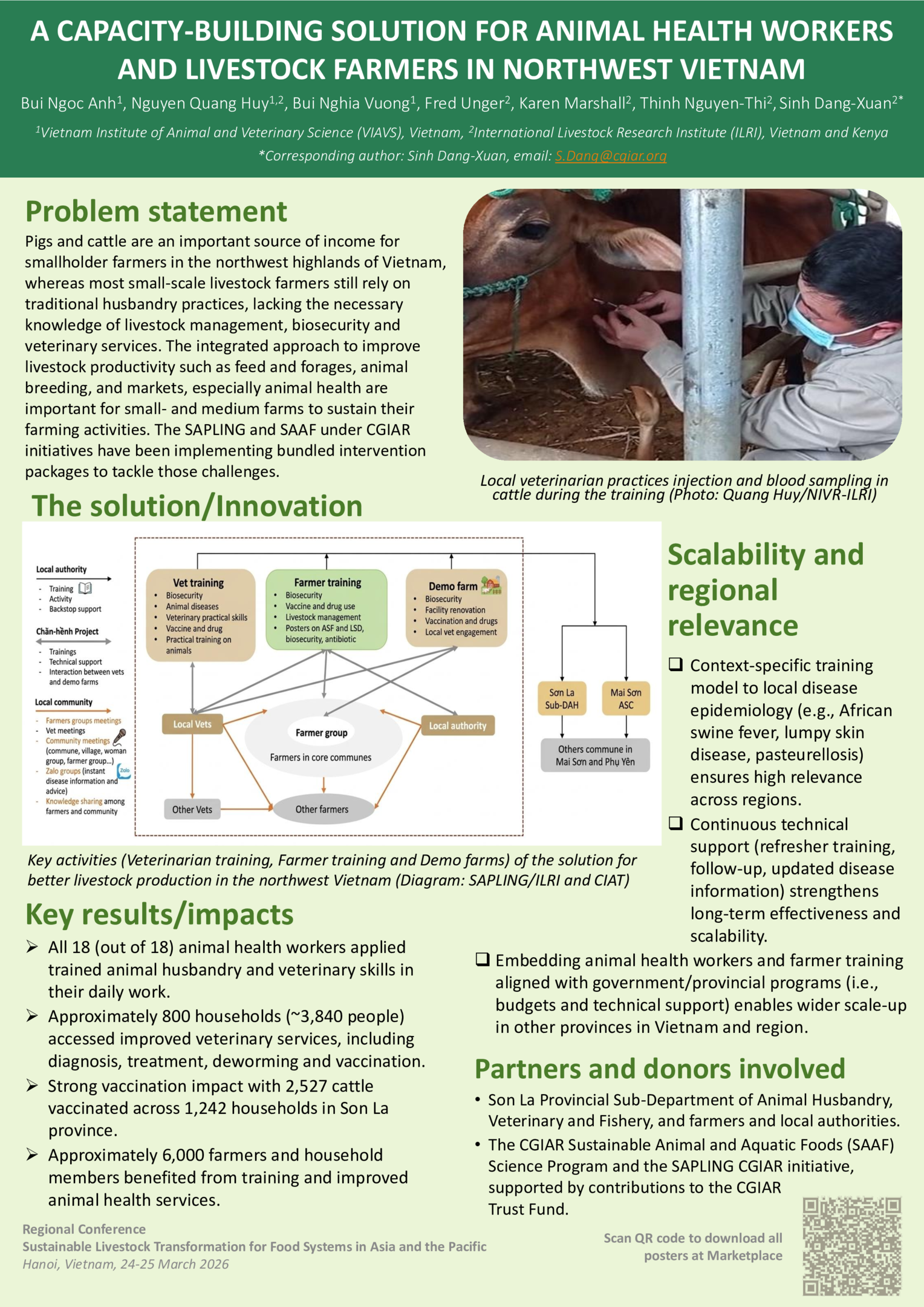 A capacity-building solution for animal health workers and livestock farmers in Northwest Vietnam