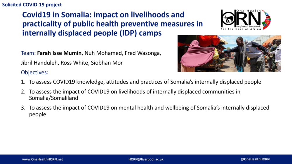 Covid19 in Somalia: impact on livelihoods and practicality of public health preventive measures in internally displaced people (IDP) camps
