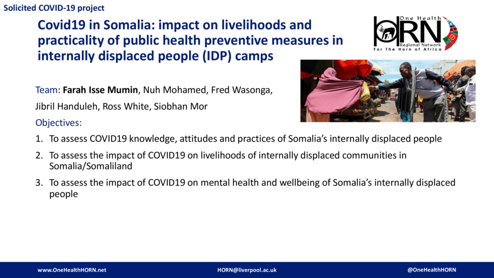 Covid19 in Somalia: impact on livelihoods and practicality of public health preventive measures in internally displaced people (IDP) camps