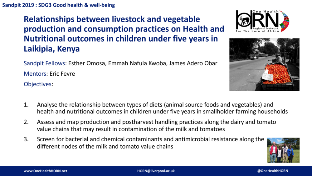 Relationships between livestock and vegetable production and consumption practices on Health and Nutritional outcomes in children under five years in Laikipia, Kenya