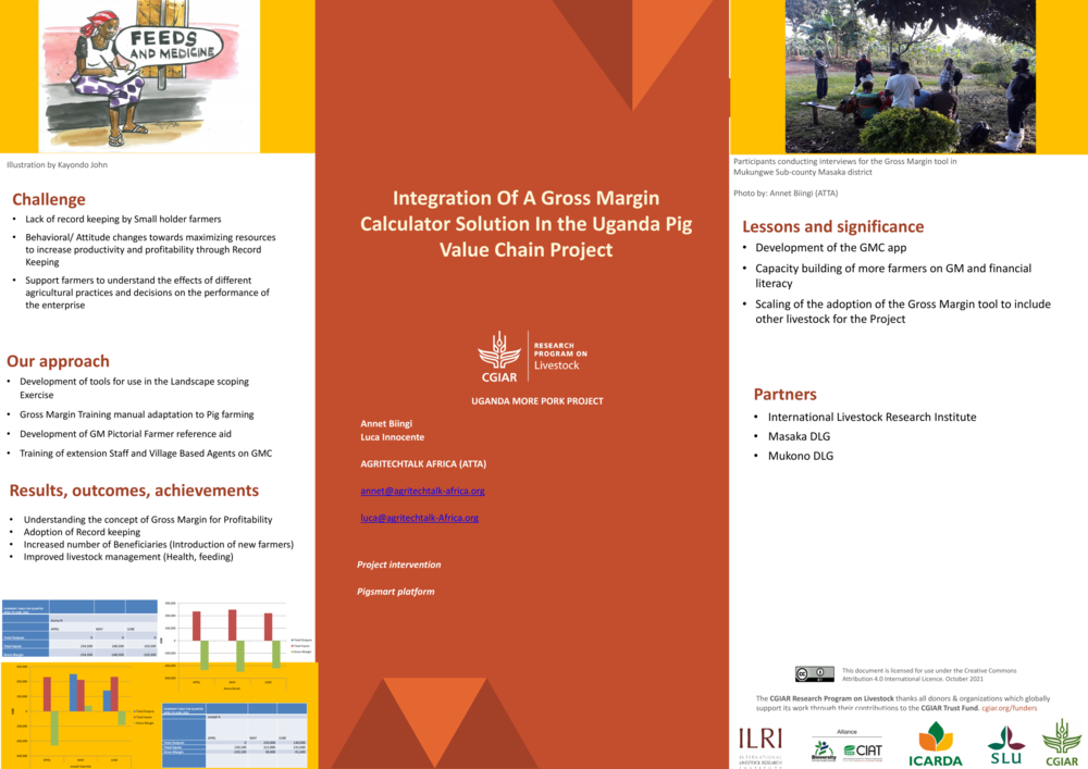 10.	Integration of a gross margin calculator solution in the Uganda pig value chain project