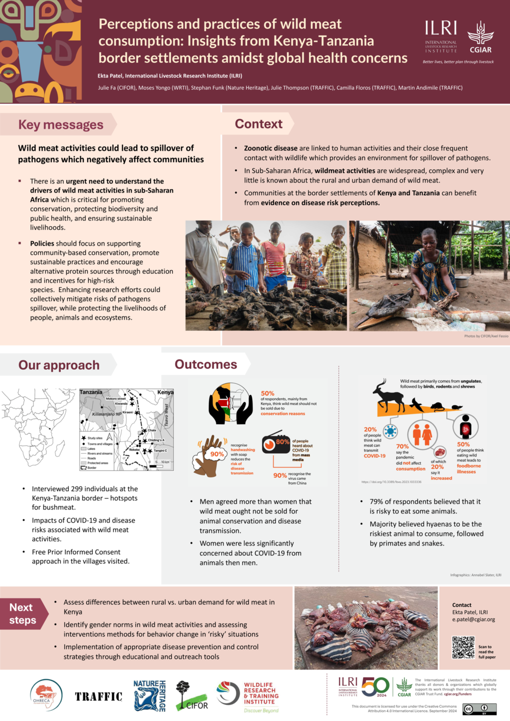 Perceptions and Practices of wild meat consumption: Insights from Kenya-Tanzania border settlements amidst global health concerns