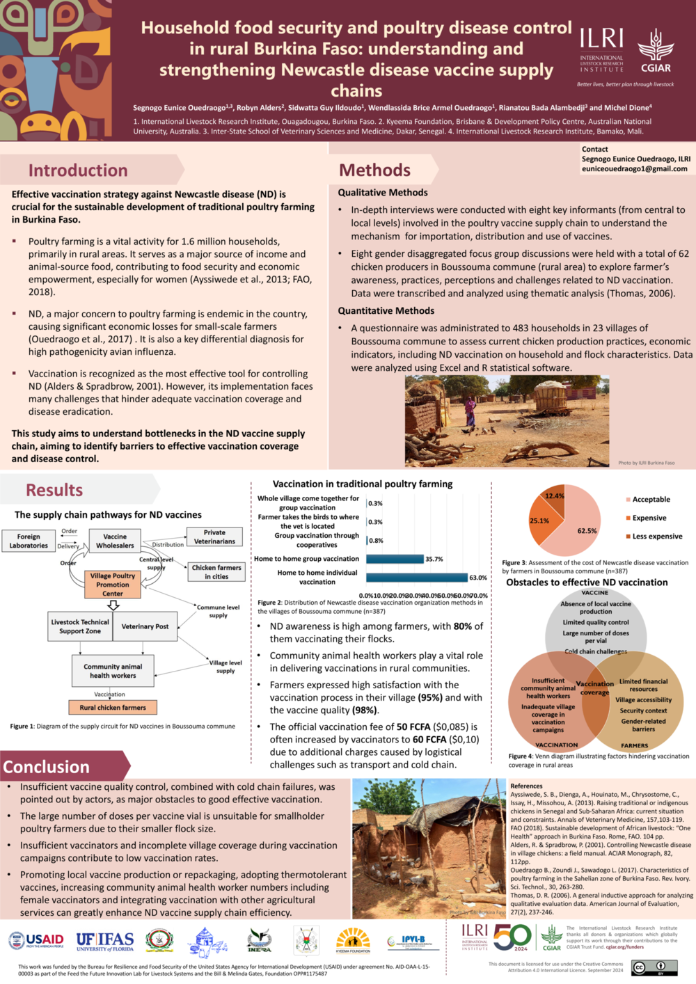 Household food security and poultry disease control  in rural Burkina Faso: understanding and strengthening Newcastle disease vaccine supply chains