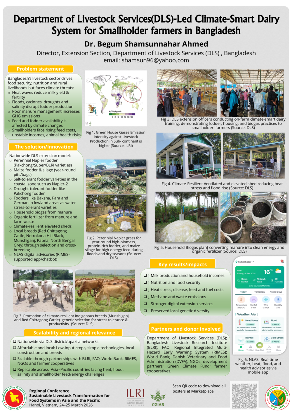 Department of Livestock Services (DLS)-led climate-smart dairy system for smallholder farmers in Bangladesh
