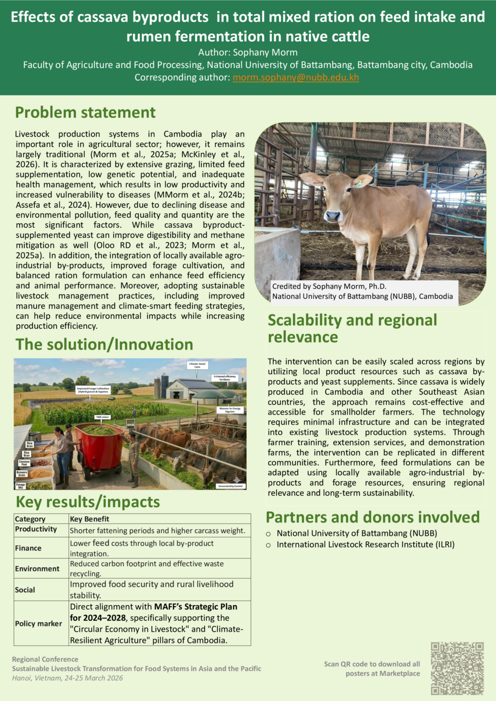 Effects of cassava byproducts in total mixed ration on feed intake and rumen fermentation in native cattle