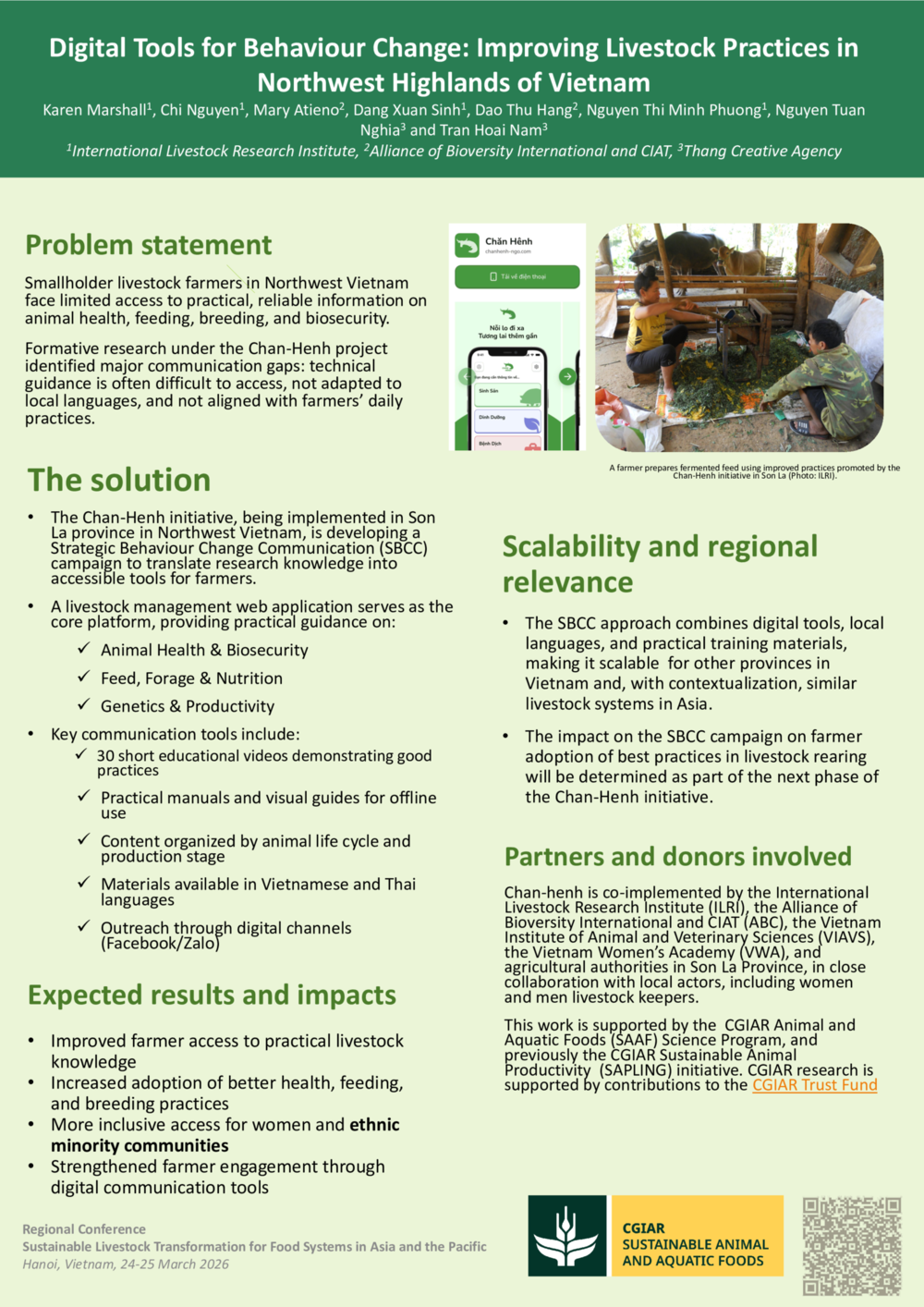 Digital tools for behaviour change: Improving livestock practices in Northwest Highlands of Vietnam